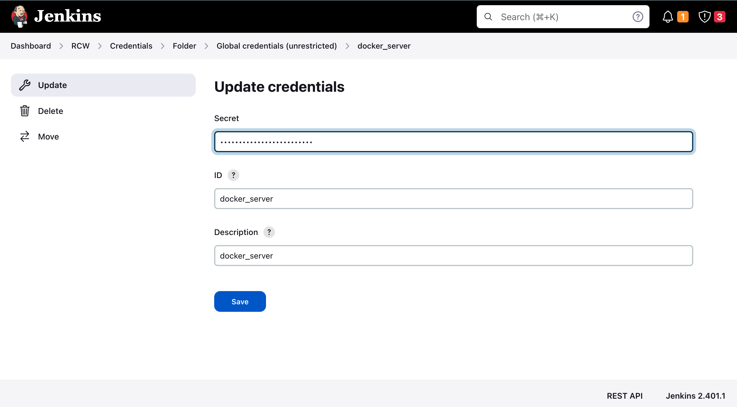 Jenkins Registry Credentials Image